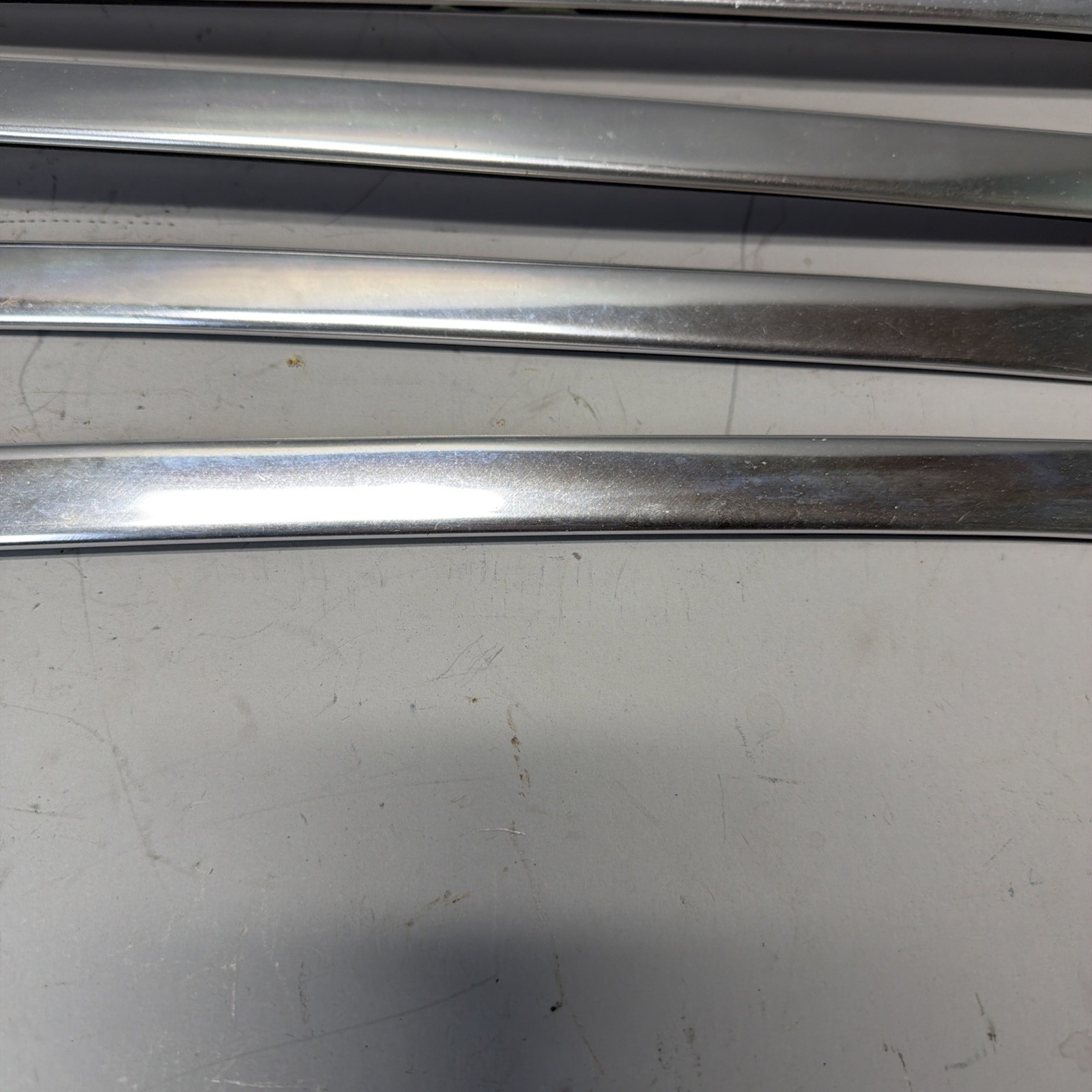 80-96 Ford F150 Bronco Chrome Windshield Trim Outside Molding 4 Piece TOP & SIDE