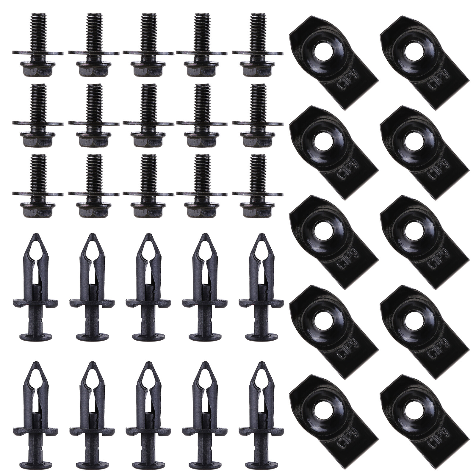 35x For Scion Engine Under Cover Splash Shield Guard Body Bolts & U-nut Clips