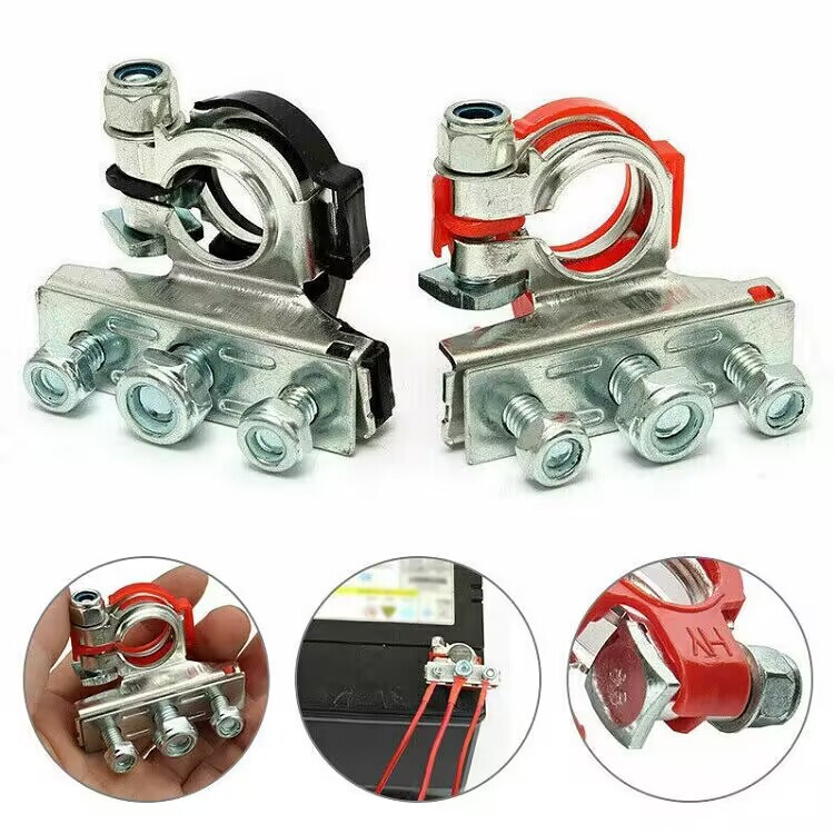 Positive Negative Battery Terminals Car Quick Connector Cable Clamp Heavy Duty