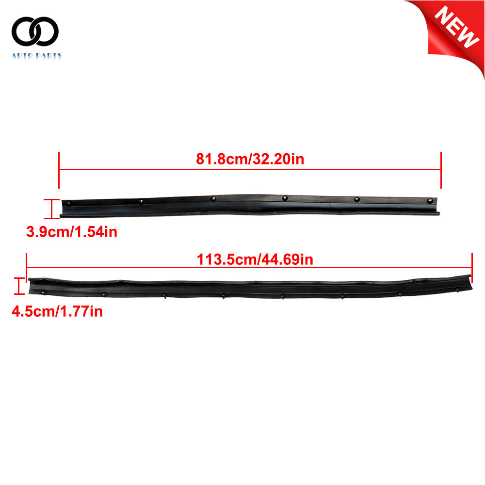 Front+Rear Lower Door Seal Weatherstrip Trim 4PCS Fit For Ford F-250 F-350 F-450