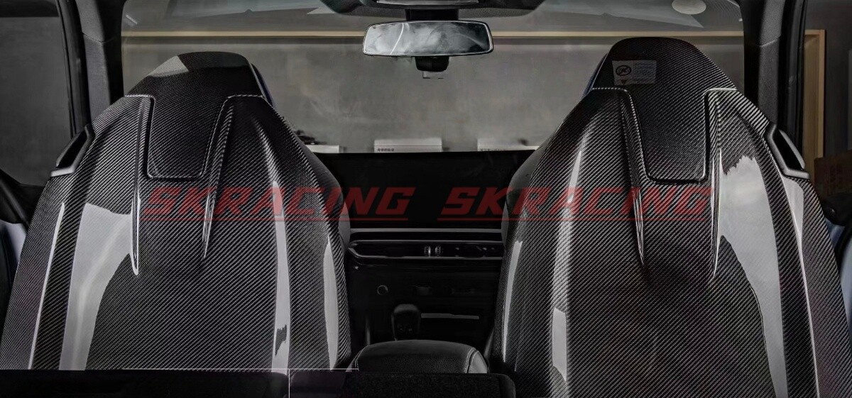 Dry Carbon Fiber Seat Back Shell Cover For BMW M3 M4 M8 F91 F92 F93 G80 G82 G83
