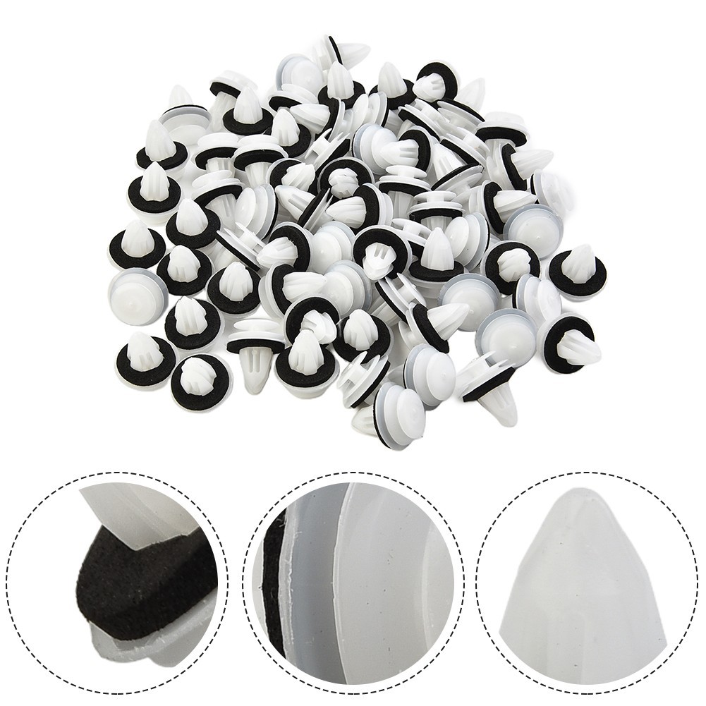 100x~Trunk Screw Rivets Set Car Bumper Fender For Auto Plastic Fastener Clips US