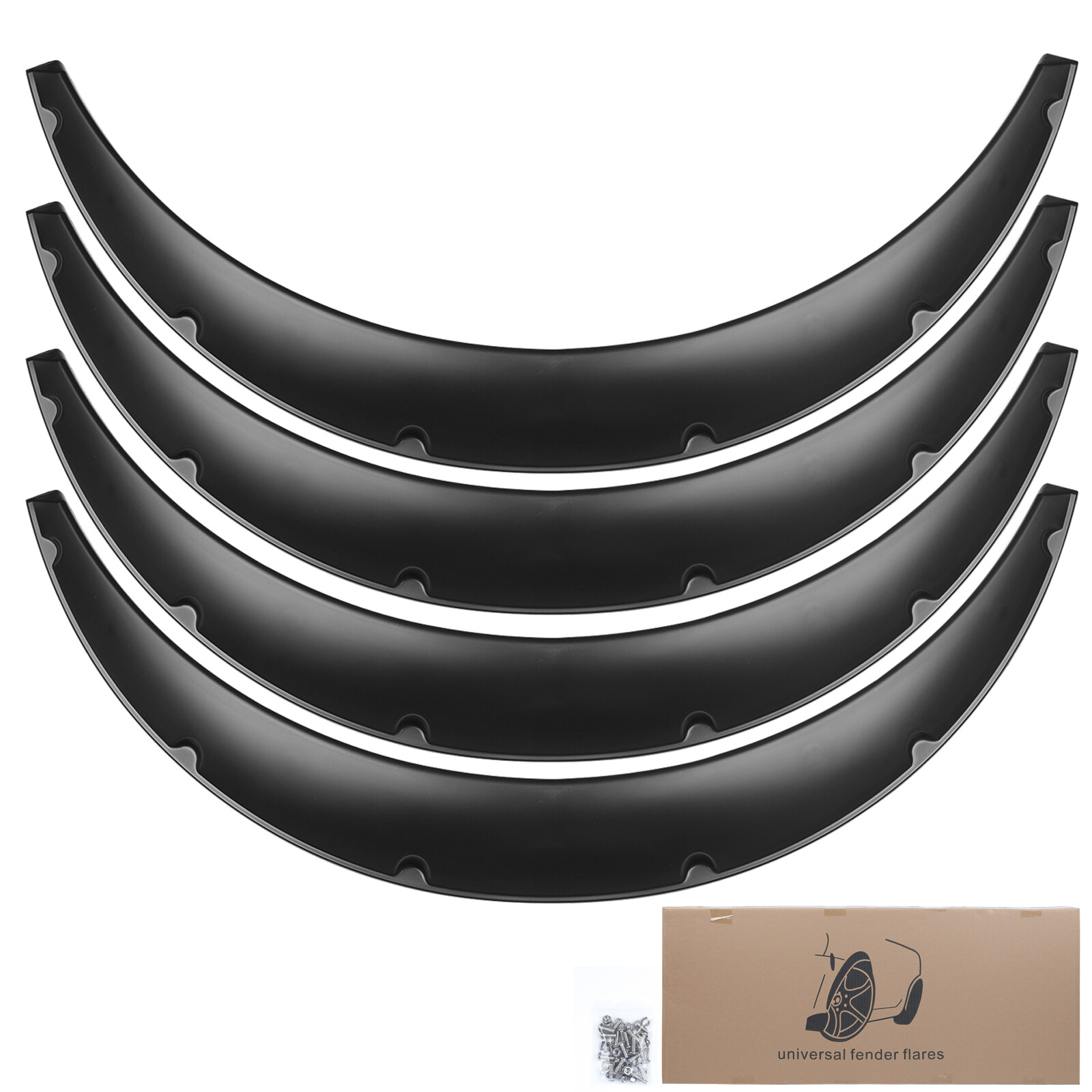 For Ford Ranger 4PCS Fender Flares Flexible Wheel Arch Extra Wide Body Kit 4.5″