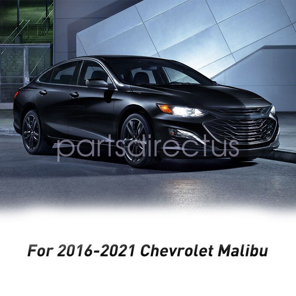 For Chevrolet Malibu 16-21 6pcs Black Window Pillar Post Door Trim Cover Set