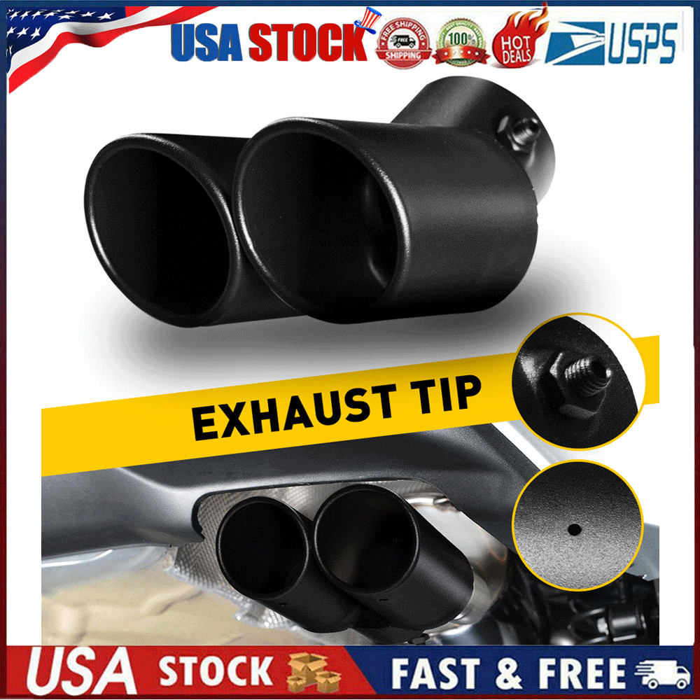 Car Rear Exhaust Pipe Tail Muffler Tip Auto Accessories Replace Kit Black