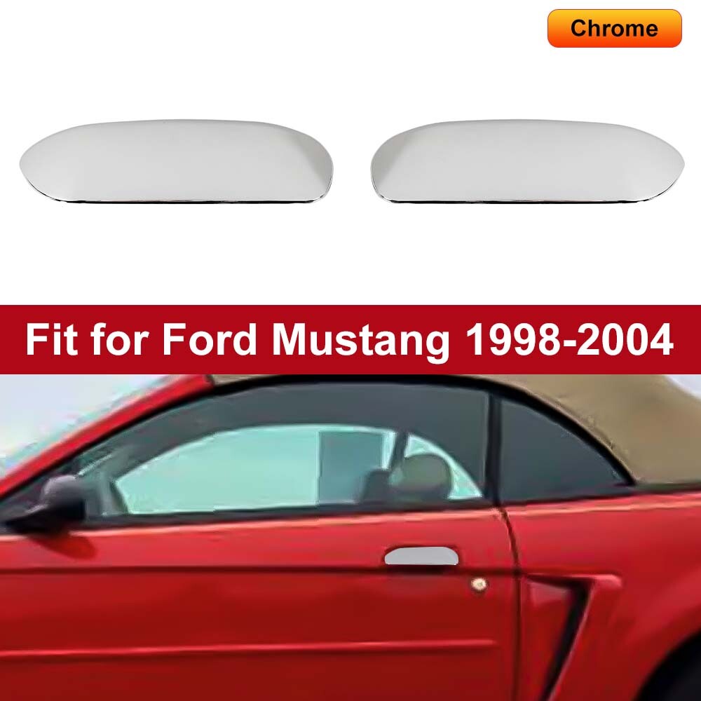 For Ford Mustang 1999-2004 Chrome Door Handles Cover Trims Shell Accessories Set