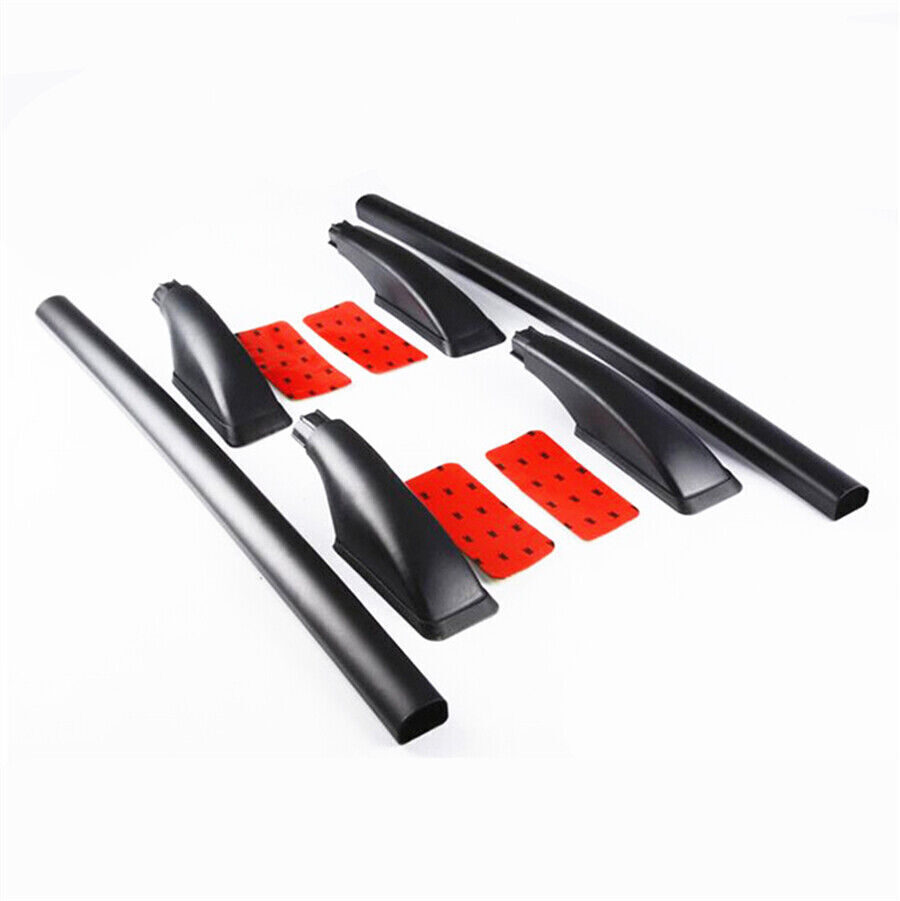 Black Decorative Roof Rack Aluminum Alloy Side Bars Rails For MPV SUV hatchback