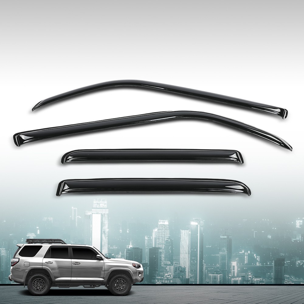 Out Channel Rain Guards Window Vent Visors Shade Fit For 10-24 Toyota 4Runner