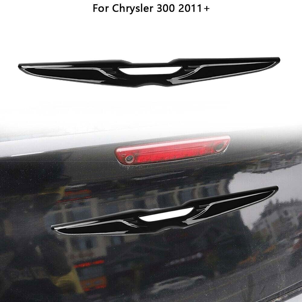 Glossy Black Exterior Rear Trunk Center Emblem Badge Cover For Chrysler 300 11+