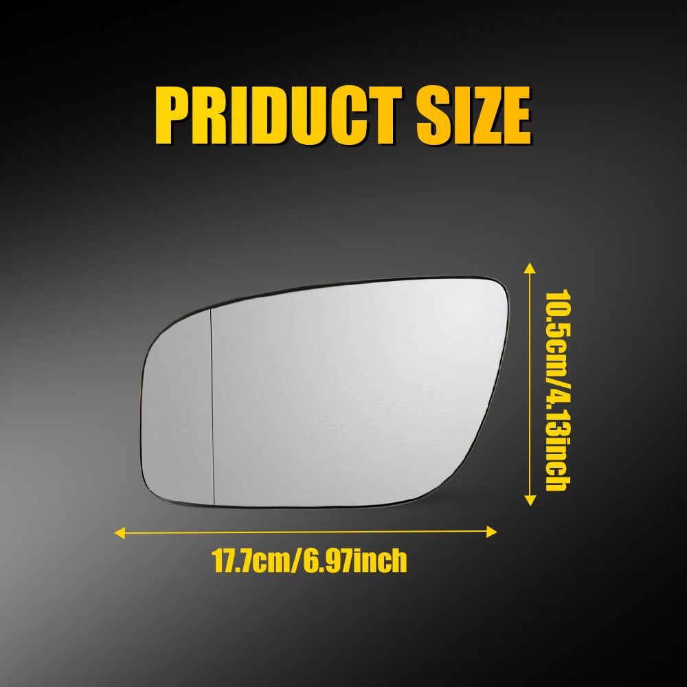 Mirror Glass Heated Backing Plate Right Left Side For 2007 Mercedes-Benz E280 2x