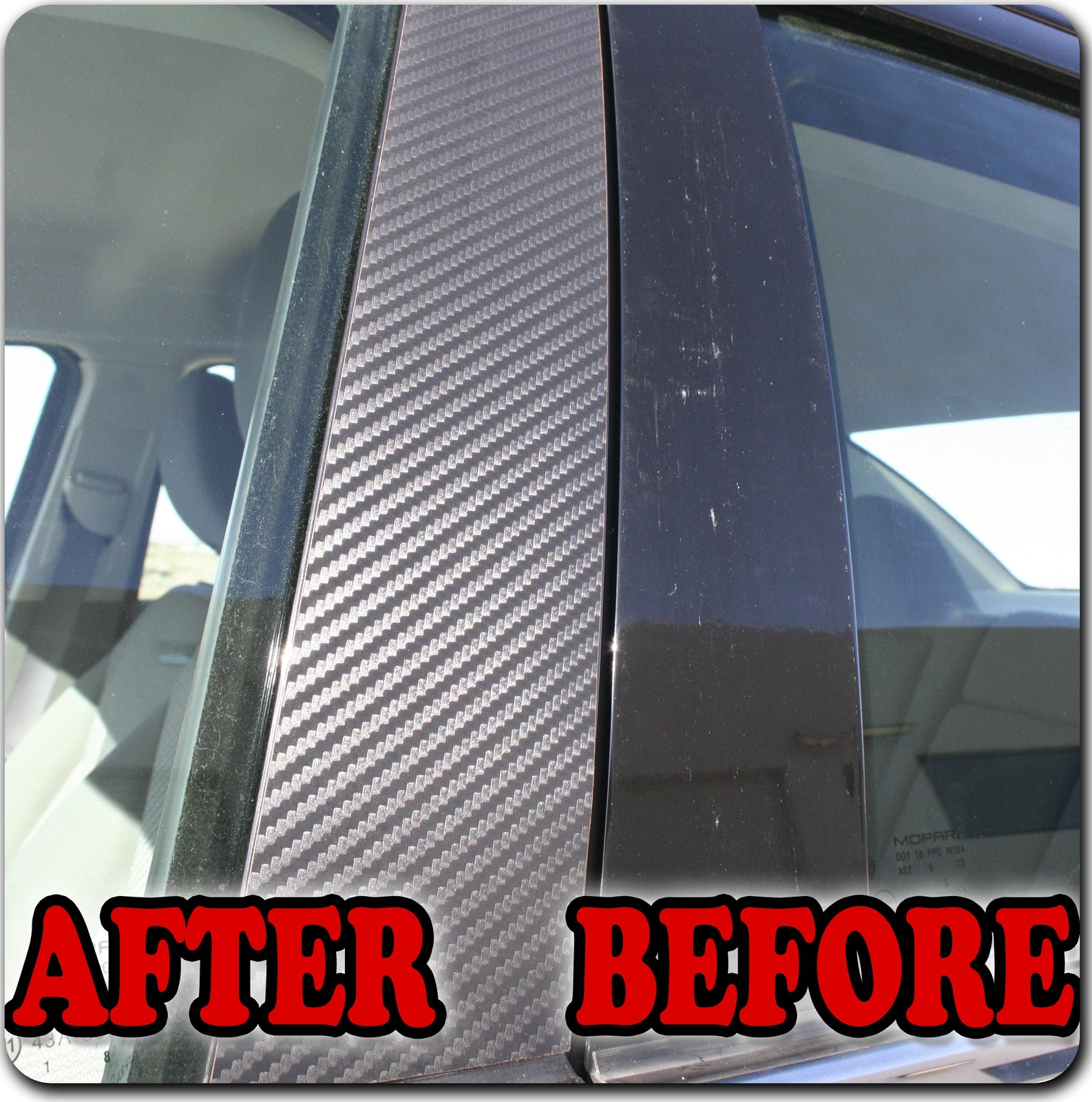 Di-Noc Carbon Pillar for Silverado/Tahoe/Avalanche/Suburban/Sierra/Yukon 92-99