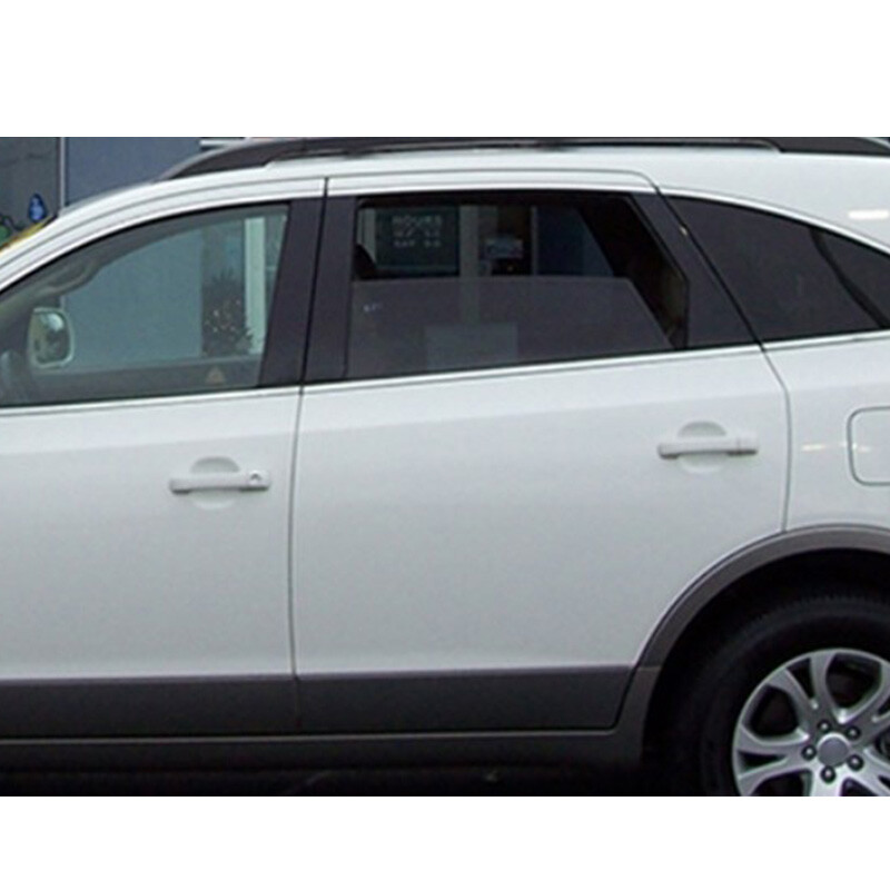 Glossy Black Fit Hyundai ix55 2007-2015 Window Pillar Posts Door Side Trim Cover