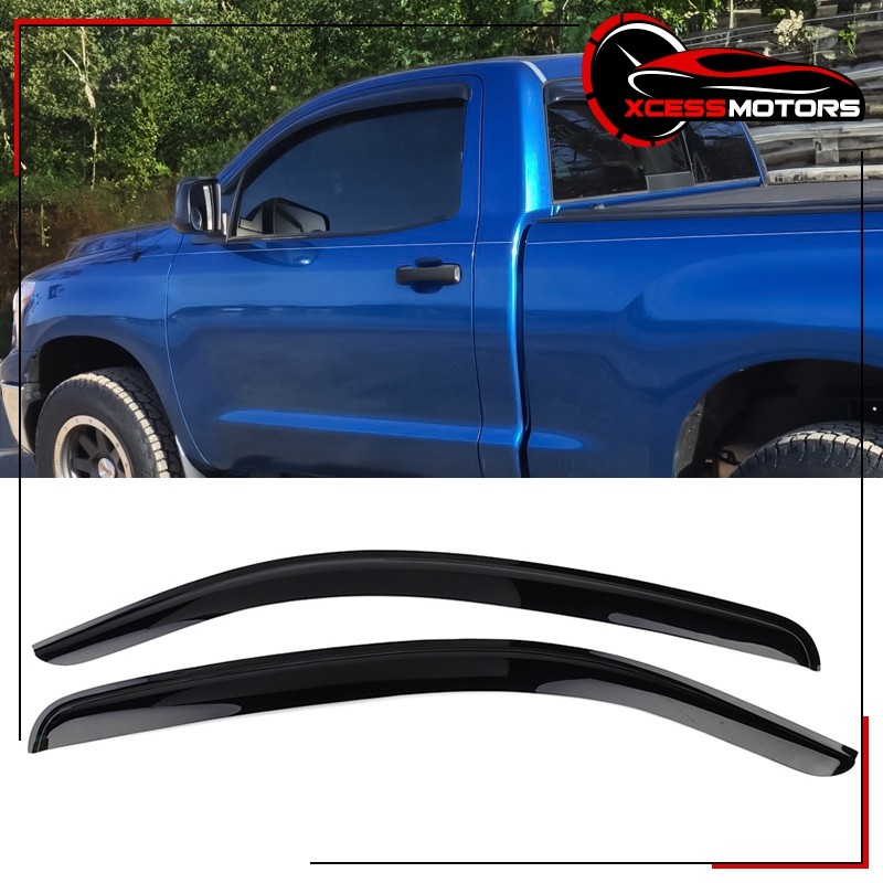 Fits 07-17 Toyota Tundra Standard Cab Acrylic Side Window Visors Windshield 2PCS