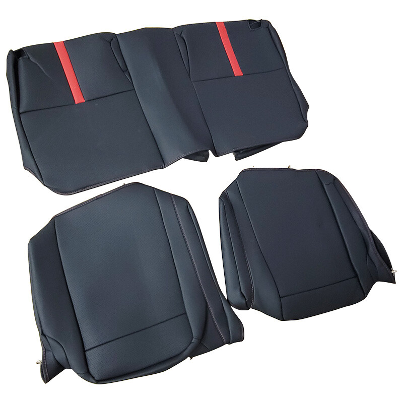 Fit Toyota 22-23 BRZ ZD8 GR86 ZN8 OE Style car seat cover red & black PVC 7pcs