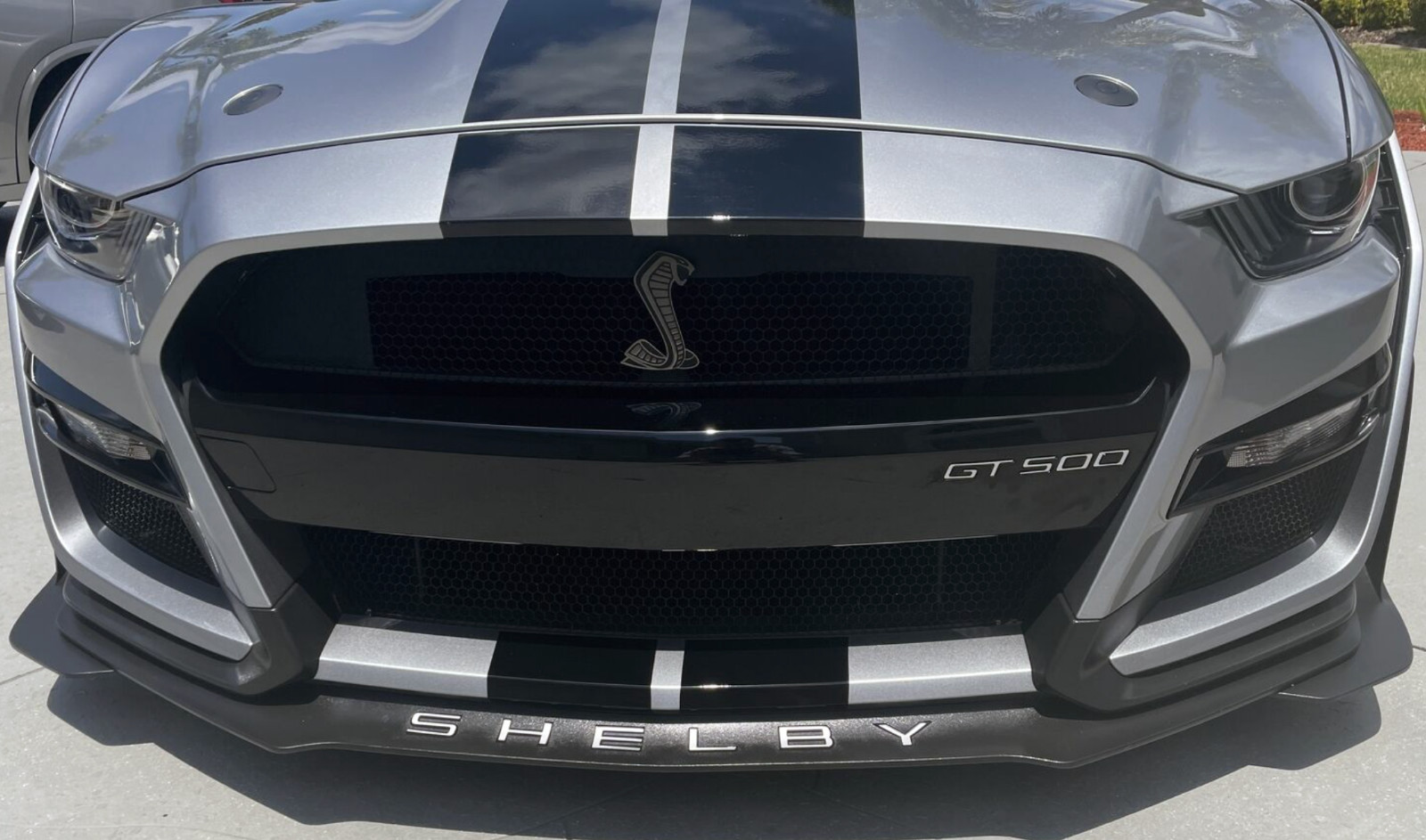 SHELBY + GT500 SPOILER SPLITTER BUMPER ALUM PLASTIC LETTERS INSERTS 2020-2024