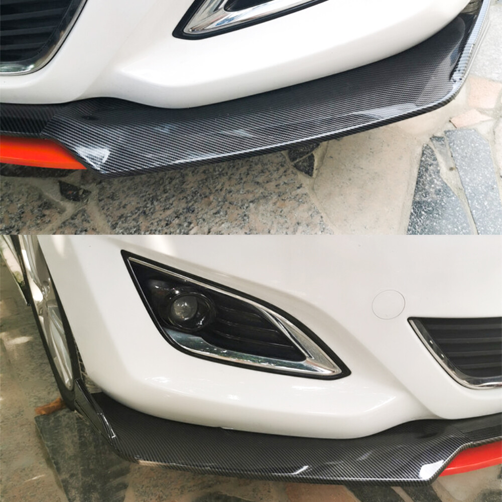 Carbon Style Front Bumper Lip Splitter Spoiler For infiniti Q50 Q60 Q70 G25 G37