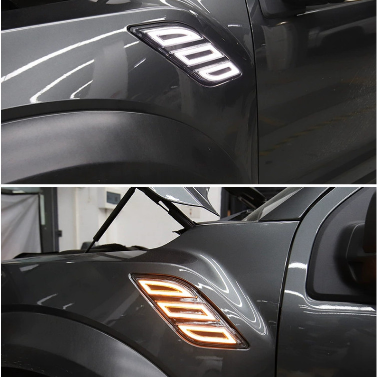 For Ford F150 F-150 RAPTOR 2017-2020 Car body front Side DRL LED Light Sets 2pcs