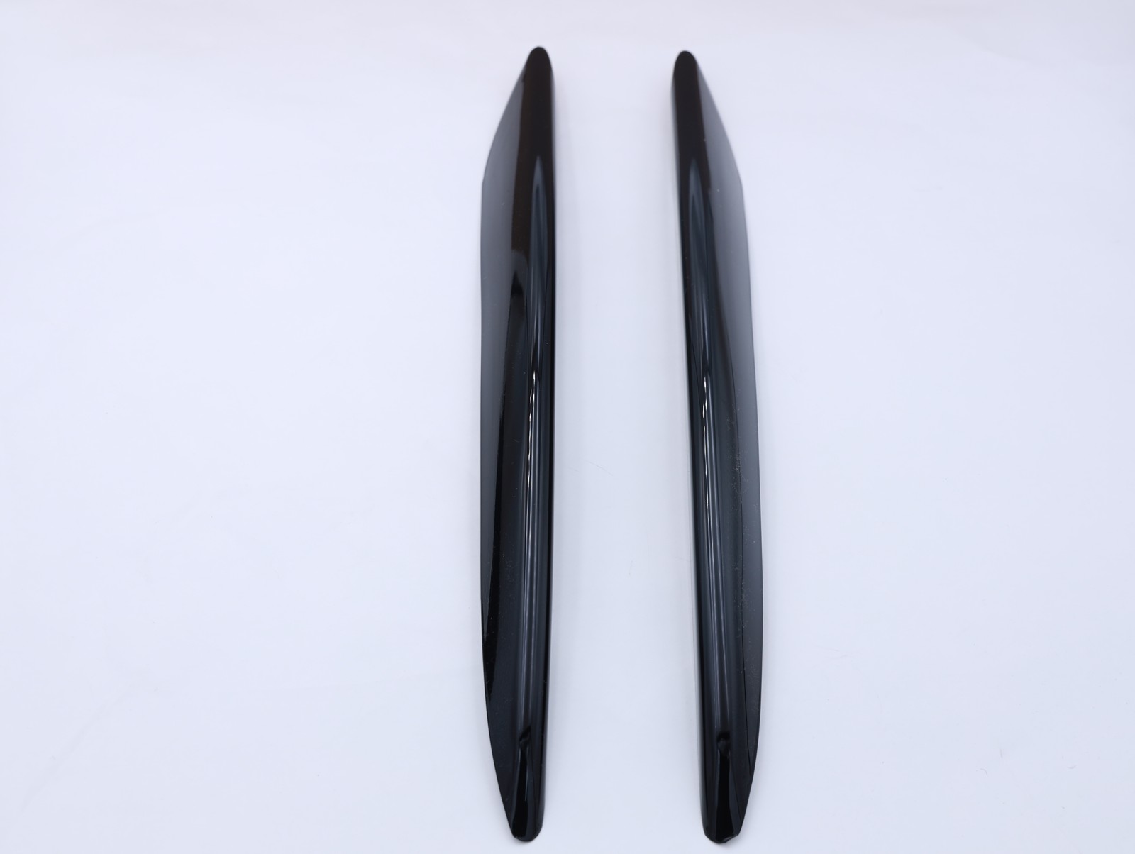 Black Front Bumper Lip Splitter Fog Light Trim for Benz E-Class W213 16-20