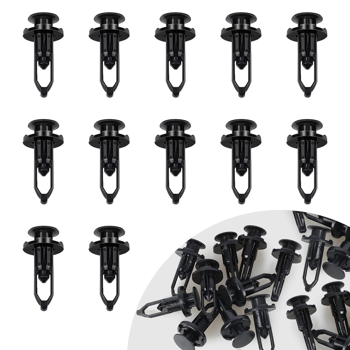 Universal 100PCS Rivet Fastener Push Clip for Toyota Camry Corolla RAV4 Tacoma