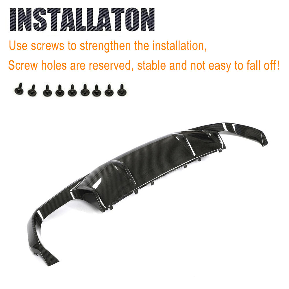 For BMW G16 F93 M8 Gran Coupe 2019-23 DRY Carbon Fiber Rear Bumper Diffuser Lip