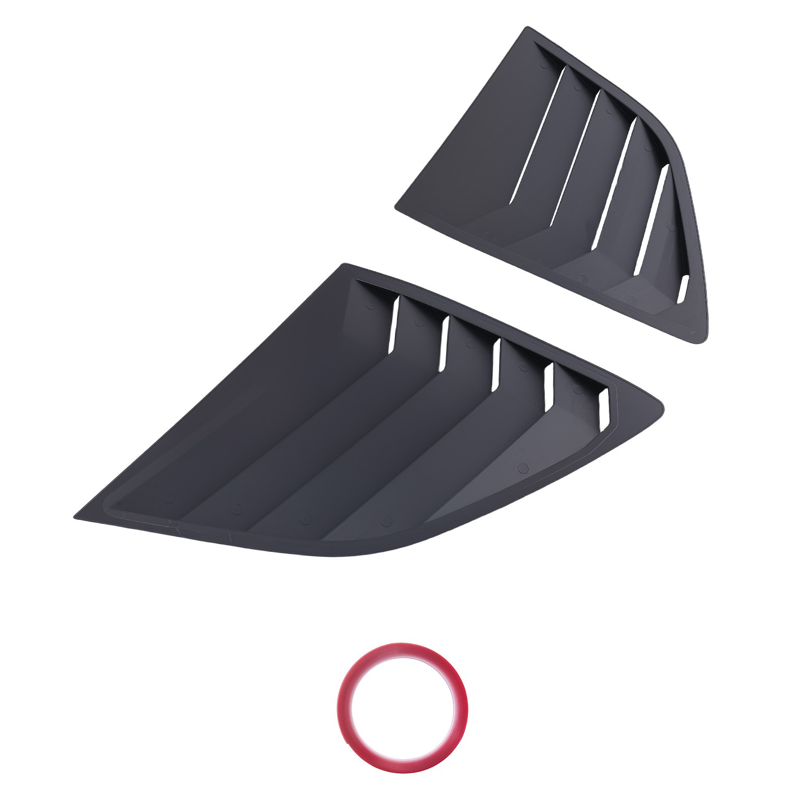 ABS Window Louvers Gloss Black for Honda CR-V 2023-2024 Sun Protection Cover