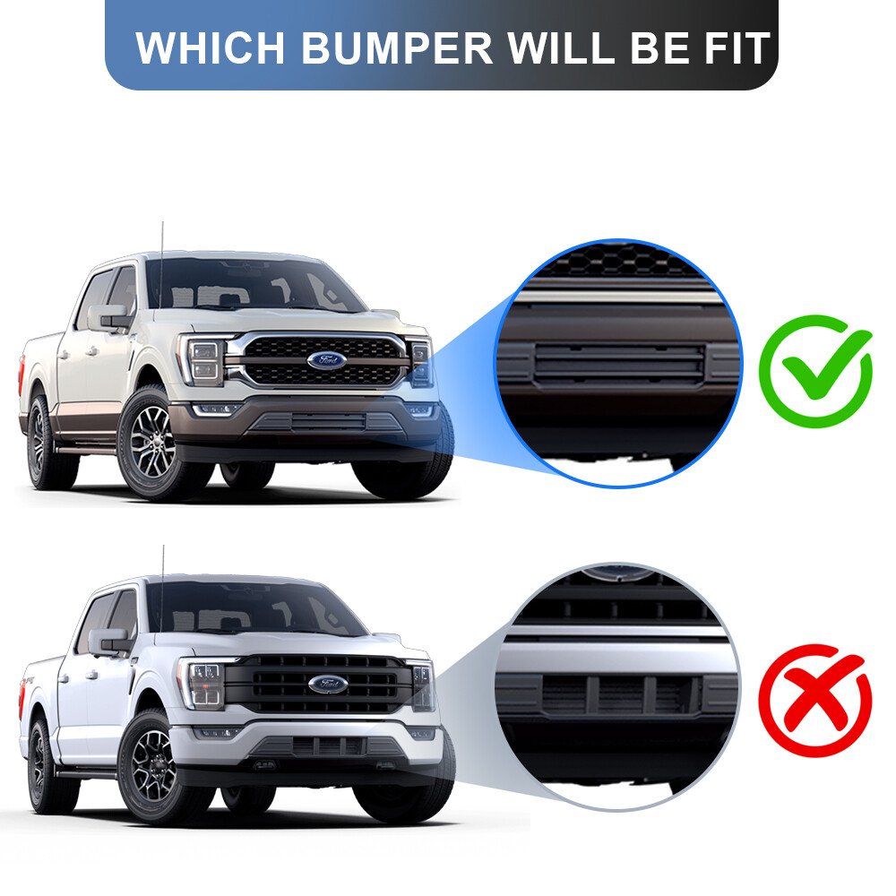 Fits 2021 2022 2023 F150 3.3/5.0L Black Front Bumper License Plate Frame Bracket