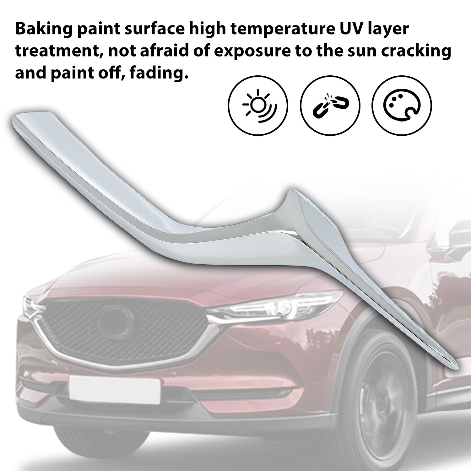 Front Left Side Lower Grille Molding Trim Fit For Mazda CX-5 17-21 #KB8A-50-7K1B