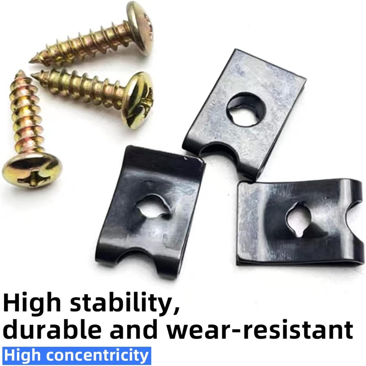 170pcs U Nut Metal Car Screw Body Fender Bumper Retainer Clips Gasket Fastener