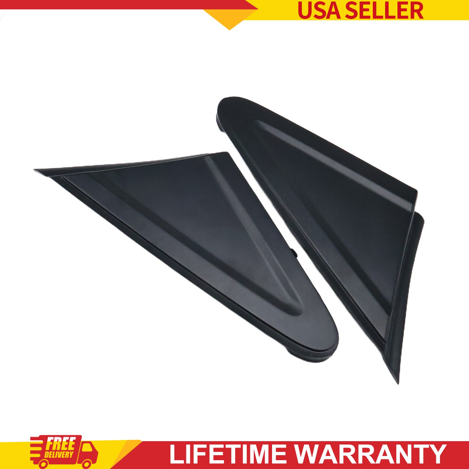 Fit 12-15 Honda Civic Door Mirror Corner Molding Trim US Stock Fast Shipping 2x