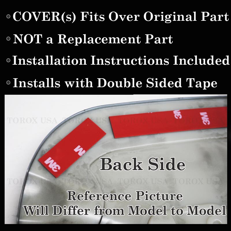 For 2012 2013 2014 2015 Toyota Tacoma Chrome Mirror COVERS W/O Turn Signal Hole