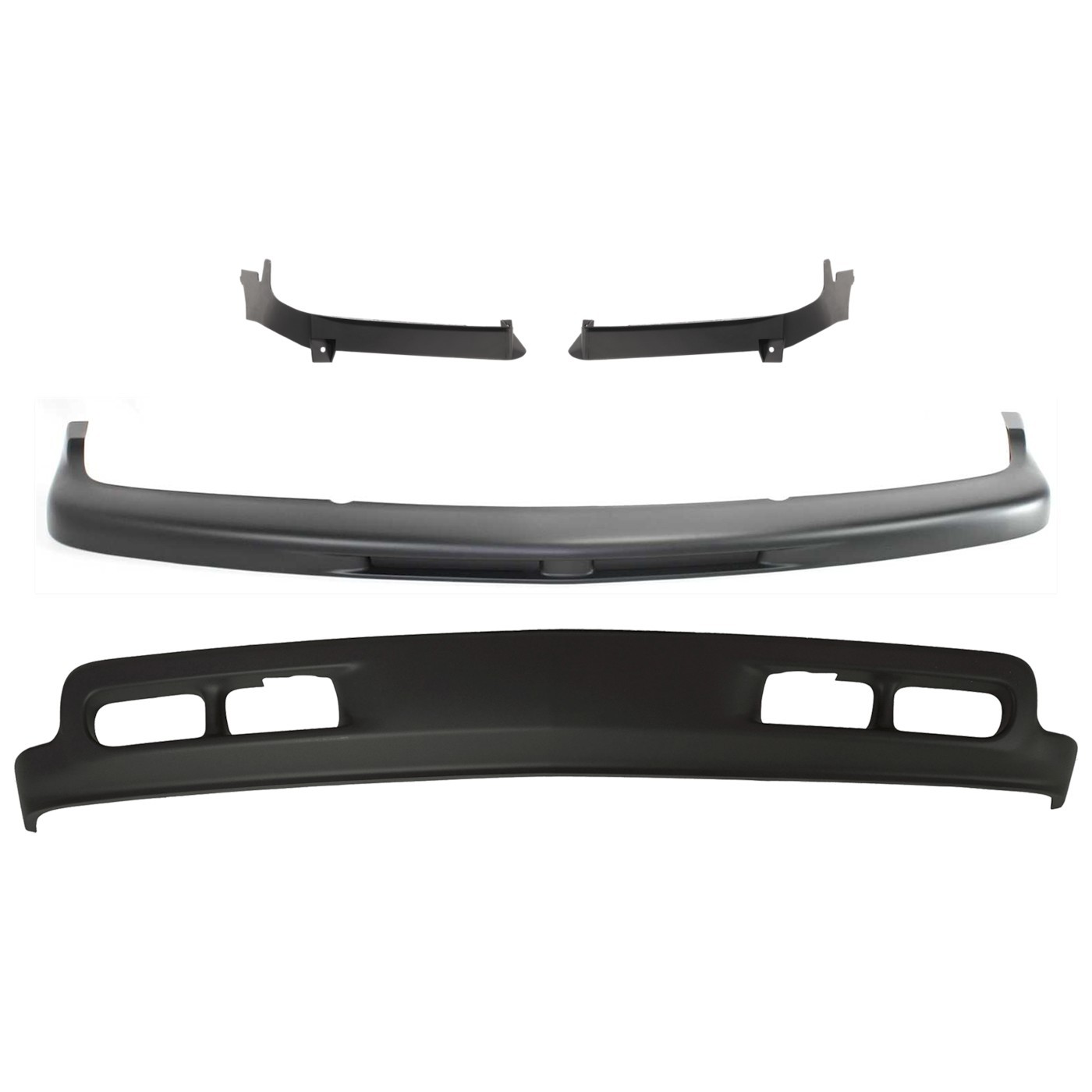 Bumper Face Bar Trim Molding Step Pad Front Driver & Passenger Side for Chevy
