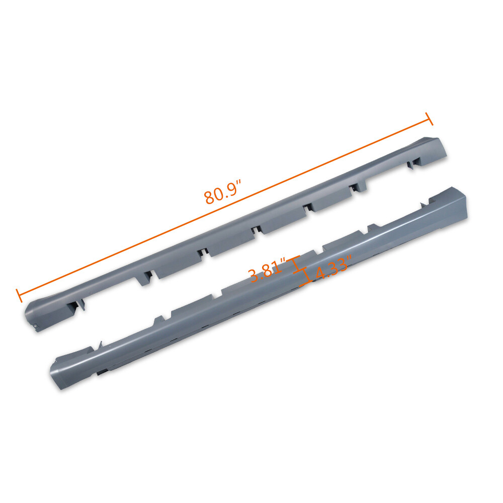 Exterior-Rocker Panel Molding Trim Pair/Left/Right Fit For Ford Fusion 2013-2016