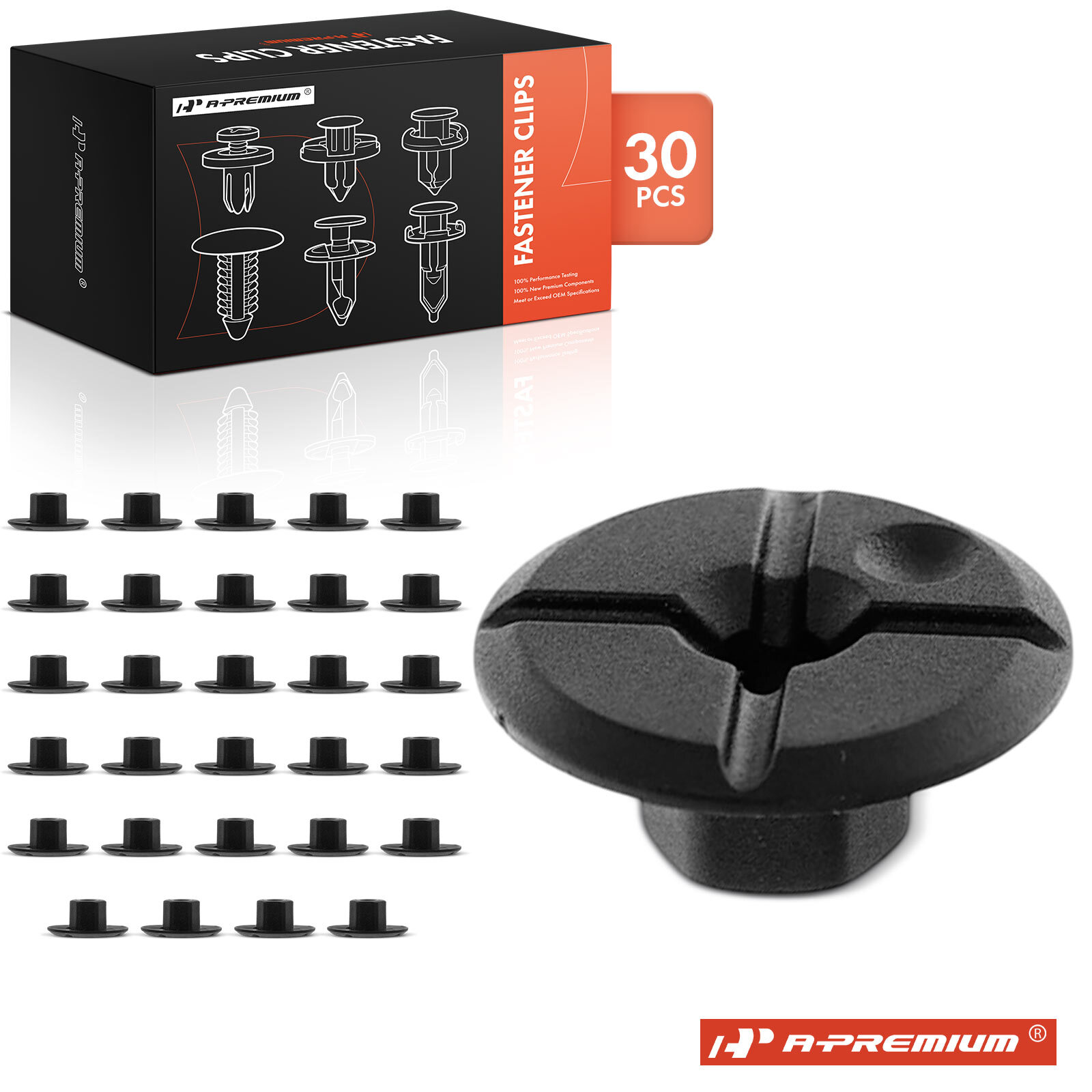 A-Premium 30Pcs 24mm Fender Liner Wheel Arch Splash Shield Nut for Mercedes-Benz