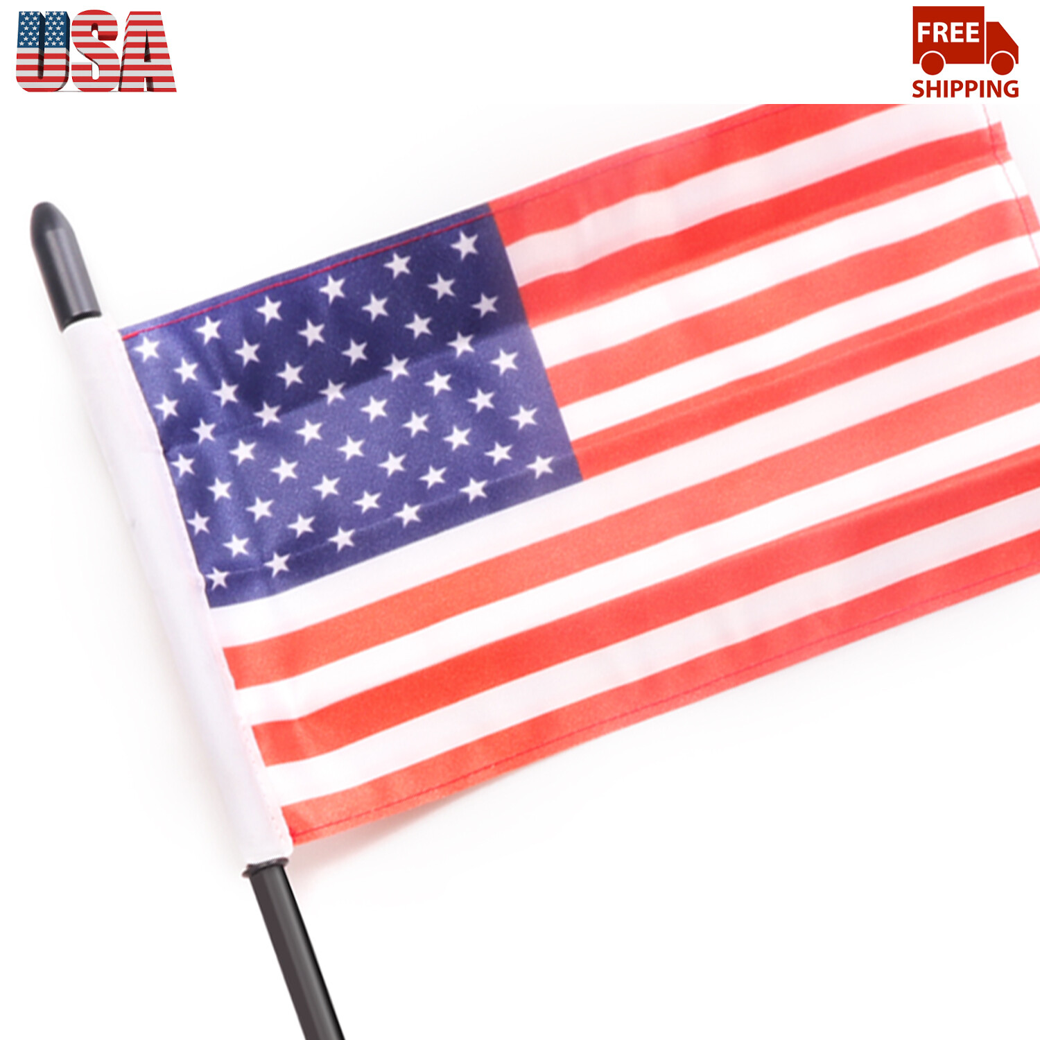 For Polaris RZR Ranger 2015-2020 1PCS US Flag Front Hood Flagpole Mount Holder
