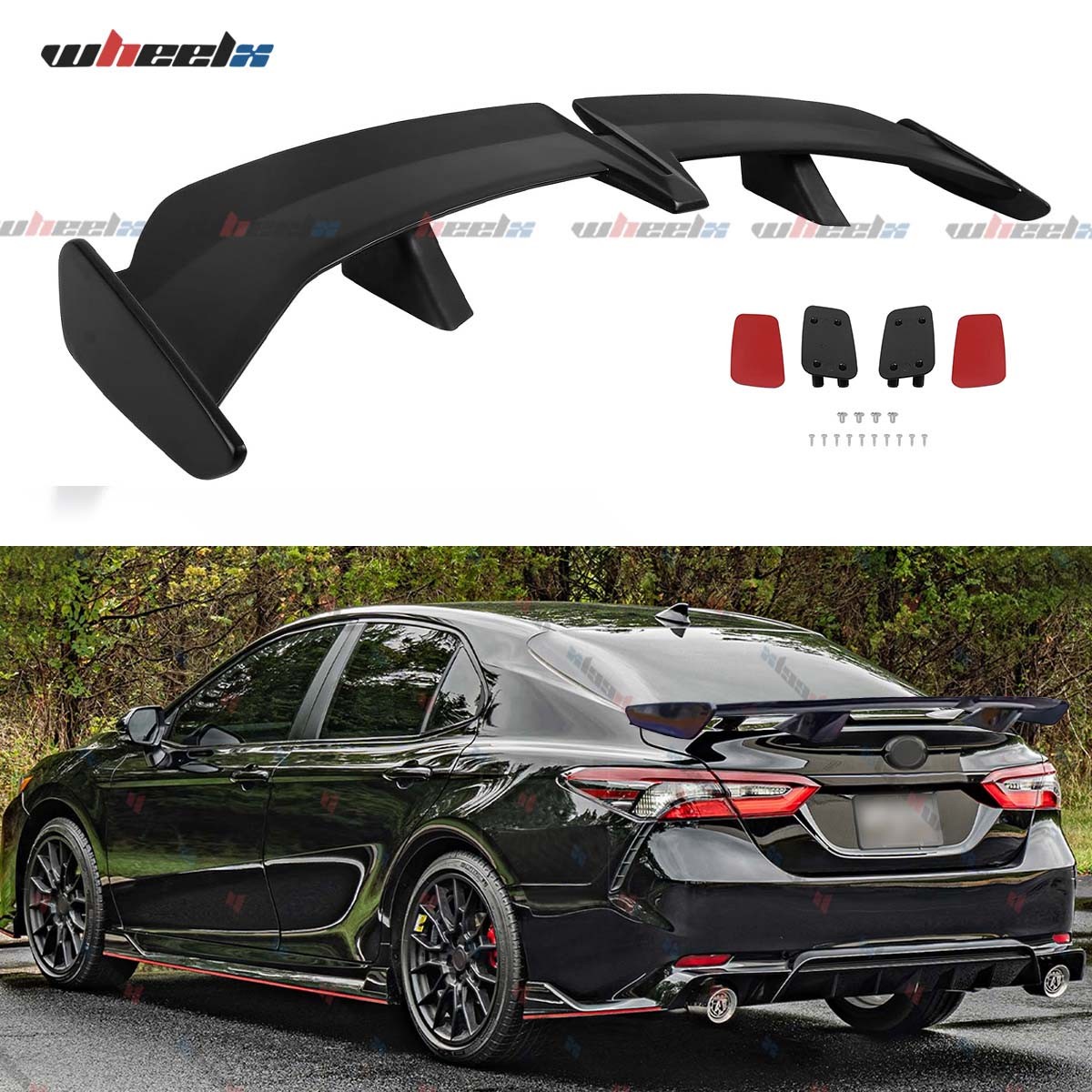 55″ Black Rear Trunk Spoiler Racing Wing PRO Style For Toyota Camry SE LE Sedan