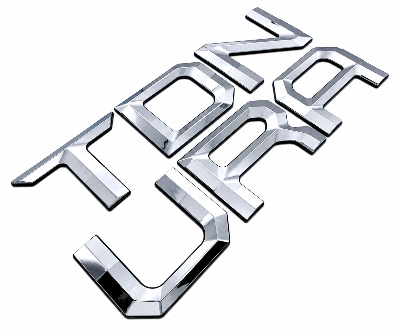 Chrome Black Emblem compatible TOYOTA 2022-2026 TUNDRA Front tailgate letters