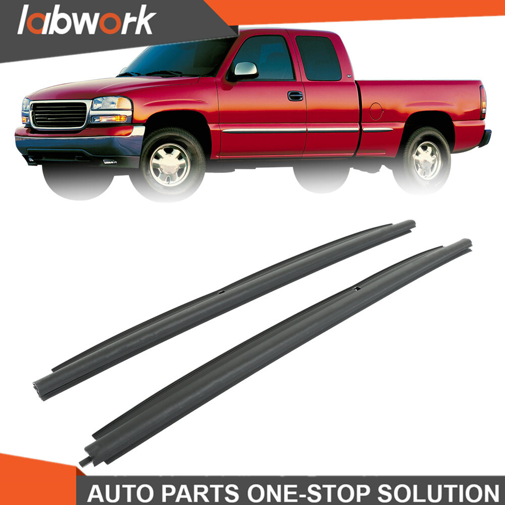 Labwork Front Outer Window Sweep Seals Pair For 99-06 Silverado/Sierra 1500 2pcs