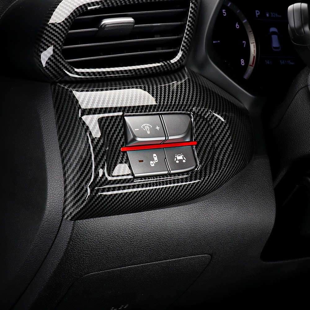 Tuning ABS Headlight Adjustment Switch Cover Trim For Hyundai Veloster 2019-2022