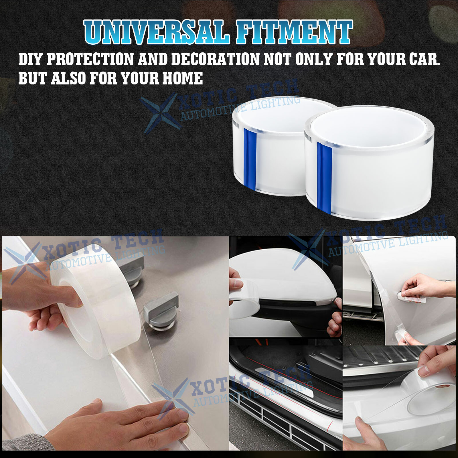 3M Clear Car Door Sill Plate Bumper Protection Film Anti Scratch Strip Sticker