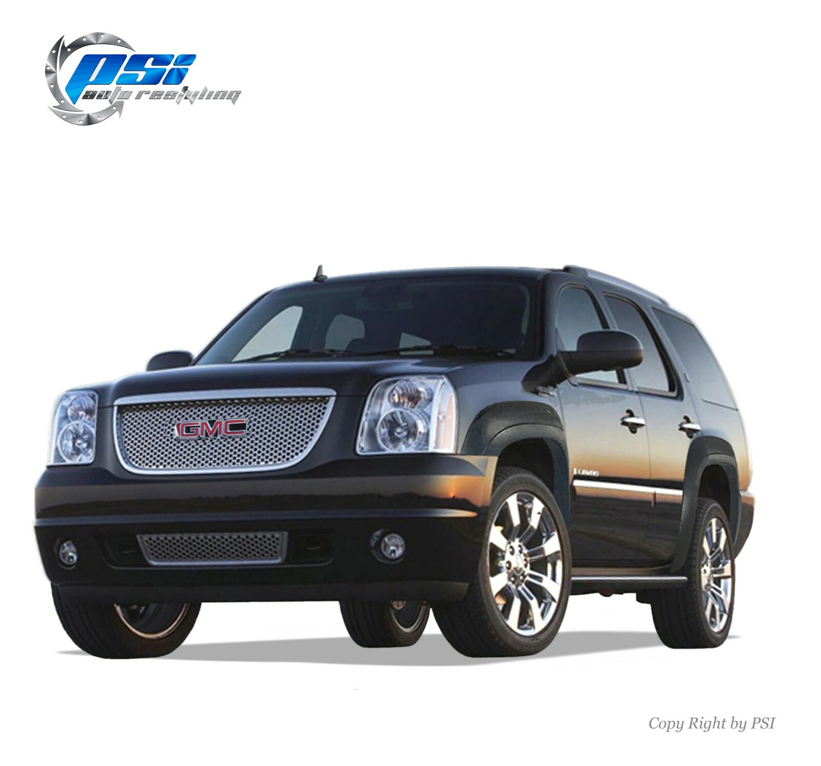 Textured OE Style Fender Flares Fits GMC Yukon 2007-2011 ; Excludes Denali