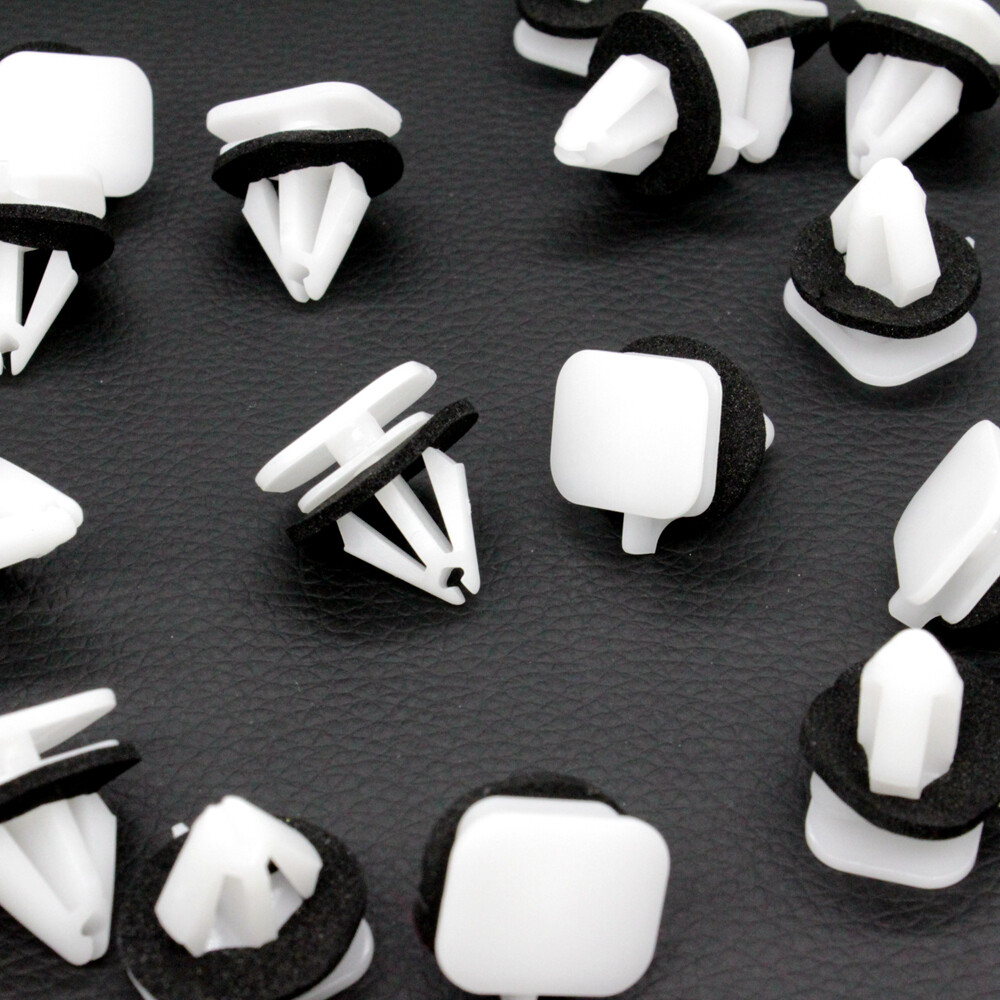 20x Fits Lincoln Rocker Moulding Clip with Sealer Nylon Retainer Mounting #21523