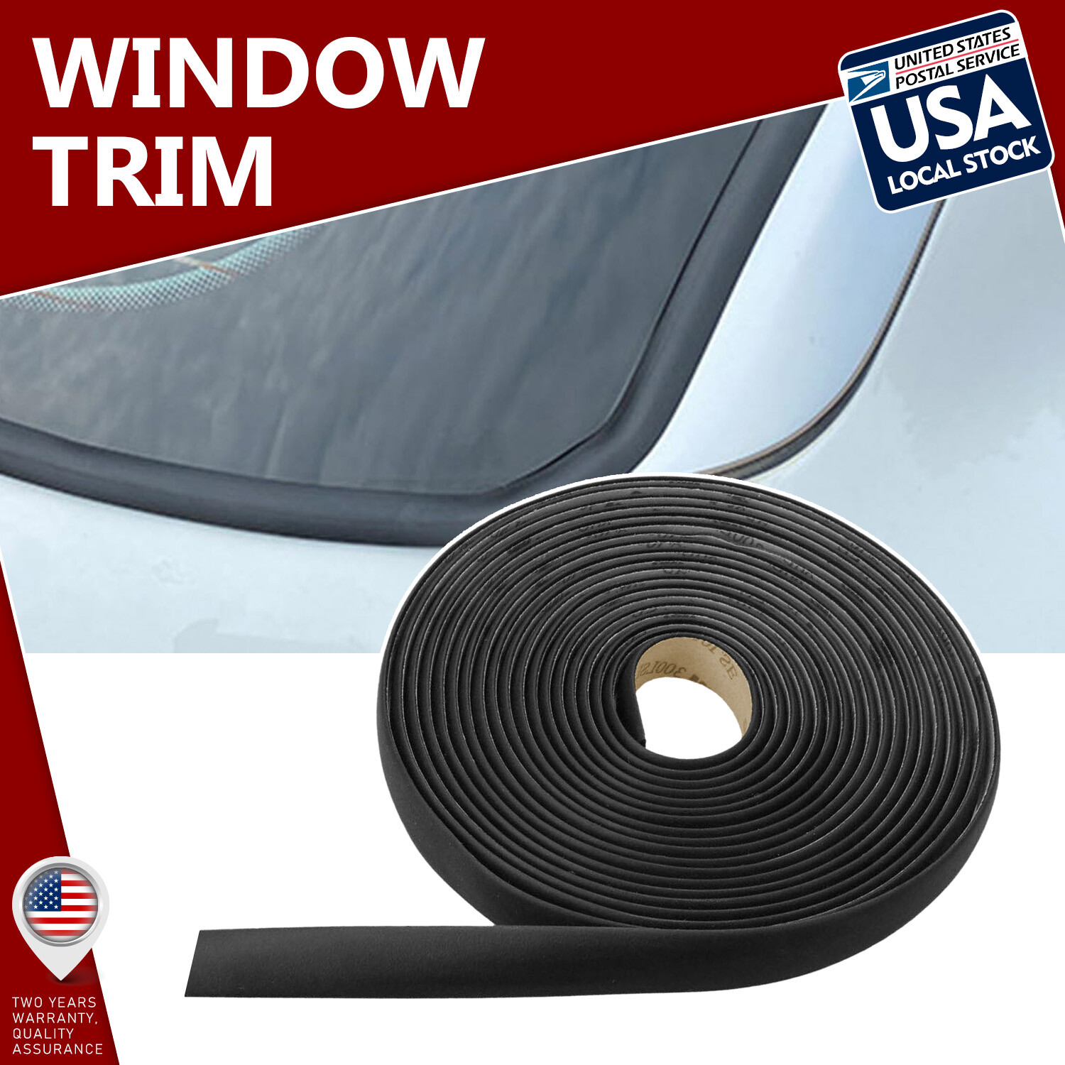 Soundproof Dustproof 4M Rubber Seal Strip Edge Trim Car frontrearide window