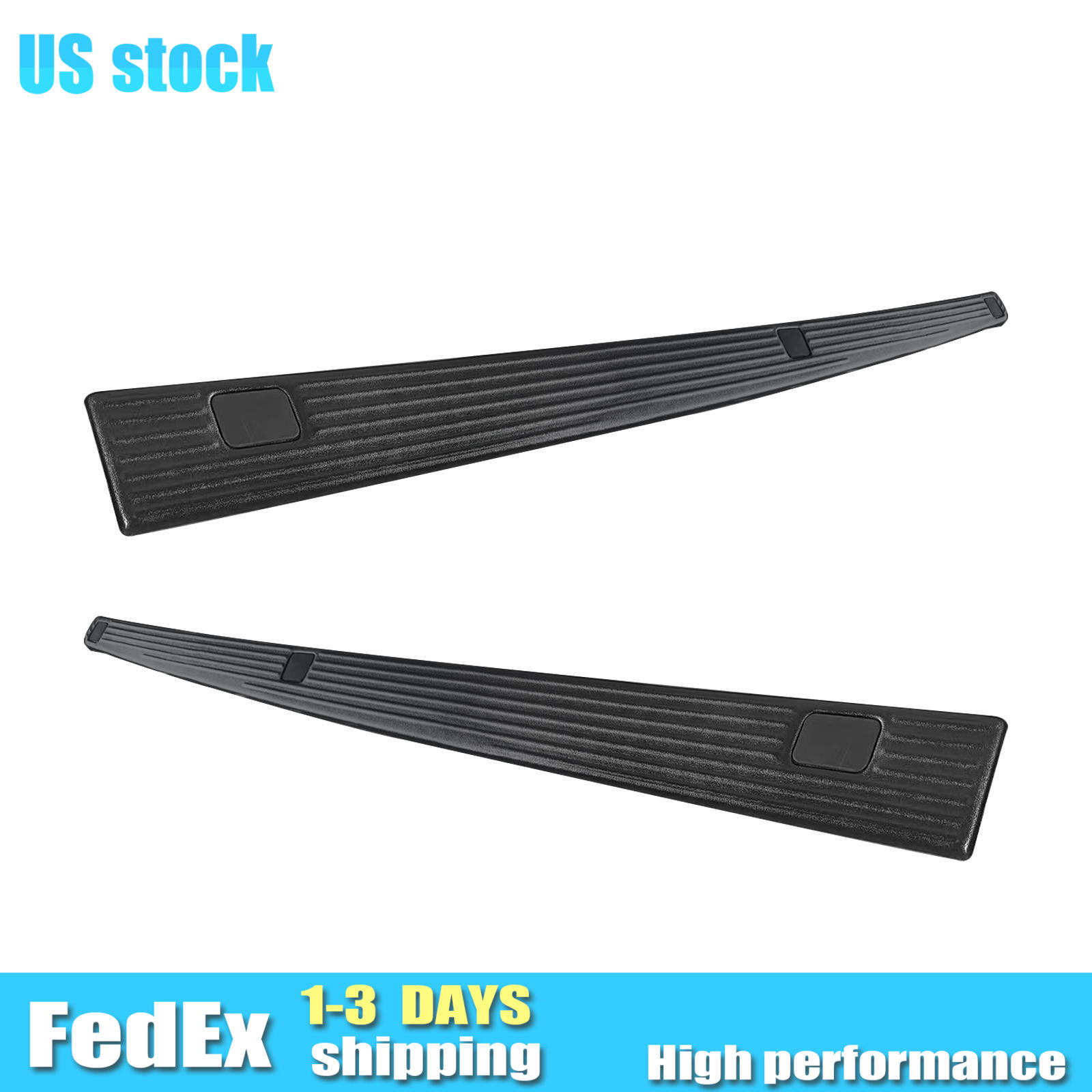 8.0′ Left Right Bed Side Rail Top Molding Covers Fits 2002-2016 Ford Super Duty