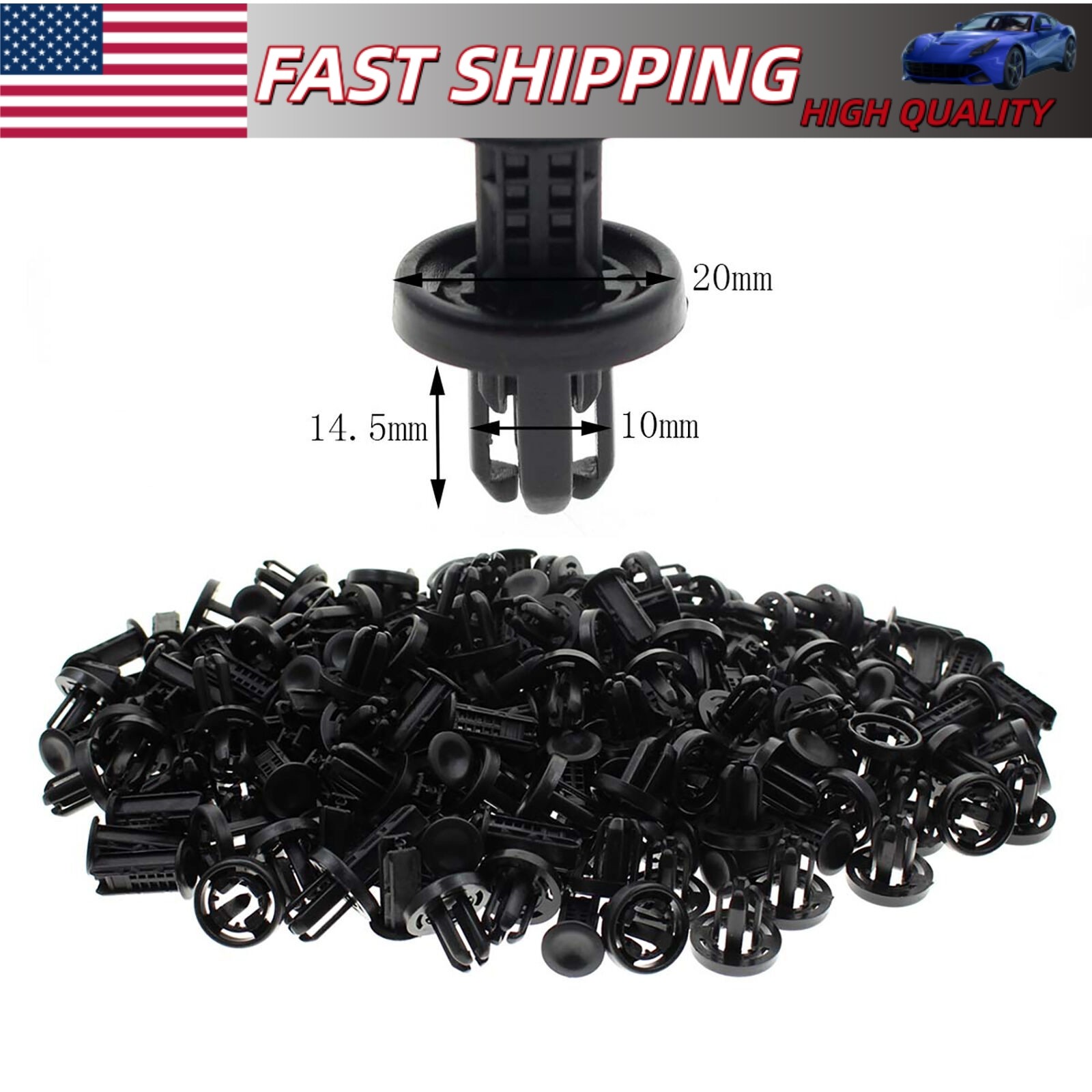 30Pcs Push Clips Fits For Honda Acura 91505-TM8-003