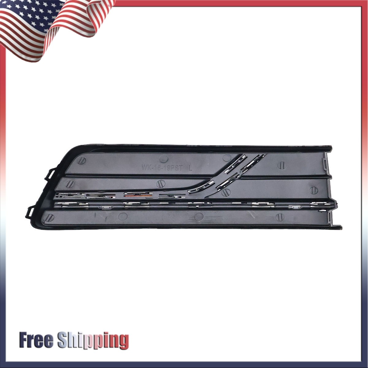 Front Bumper Insert Textured Left Side For 2016-2019 Volkswagen Passat