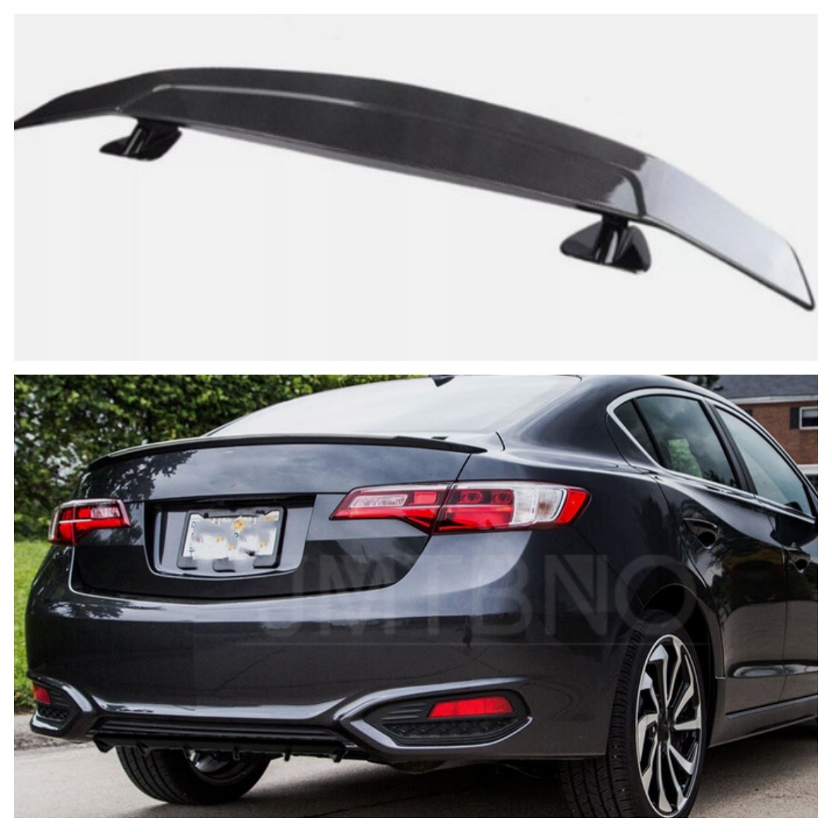 46″ Rear Trunk Spoiler GT Wing Diffuser Carbon Fiber For Acura ILX 2013-2022 US