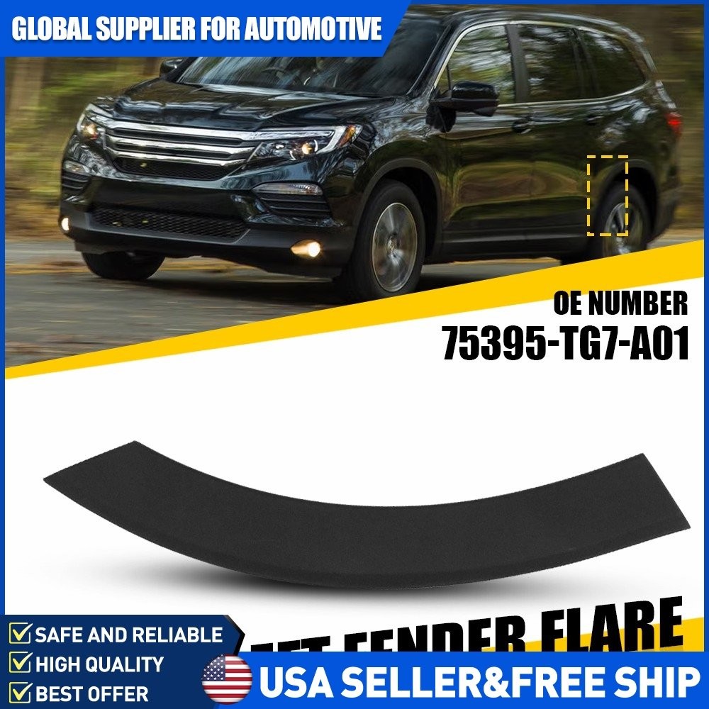 Driver Rear Wheel Arch Garnish For 2016-2022 Honda Pilot Passport 75395-TG7-A01