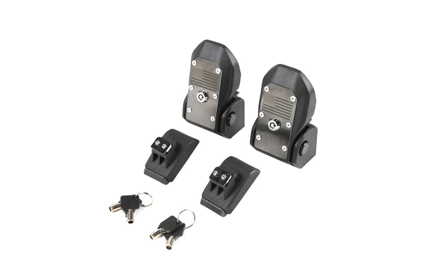 2X For Jeep Wrangler JL 2018-Present OEM Hood Latches Catch Locking with Key NEW
