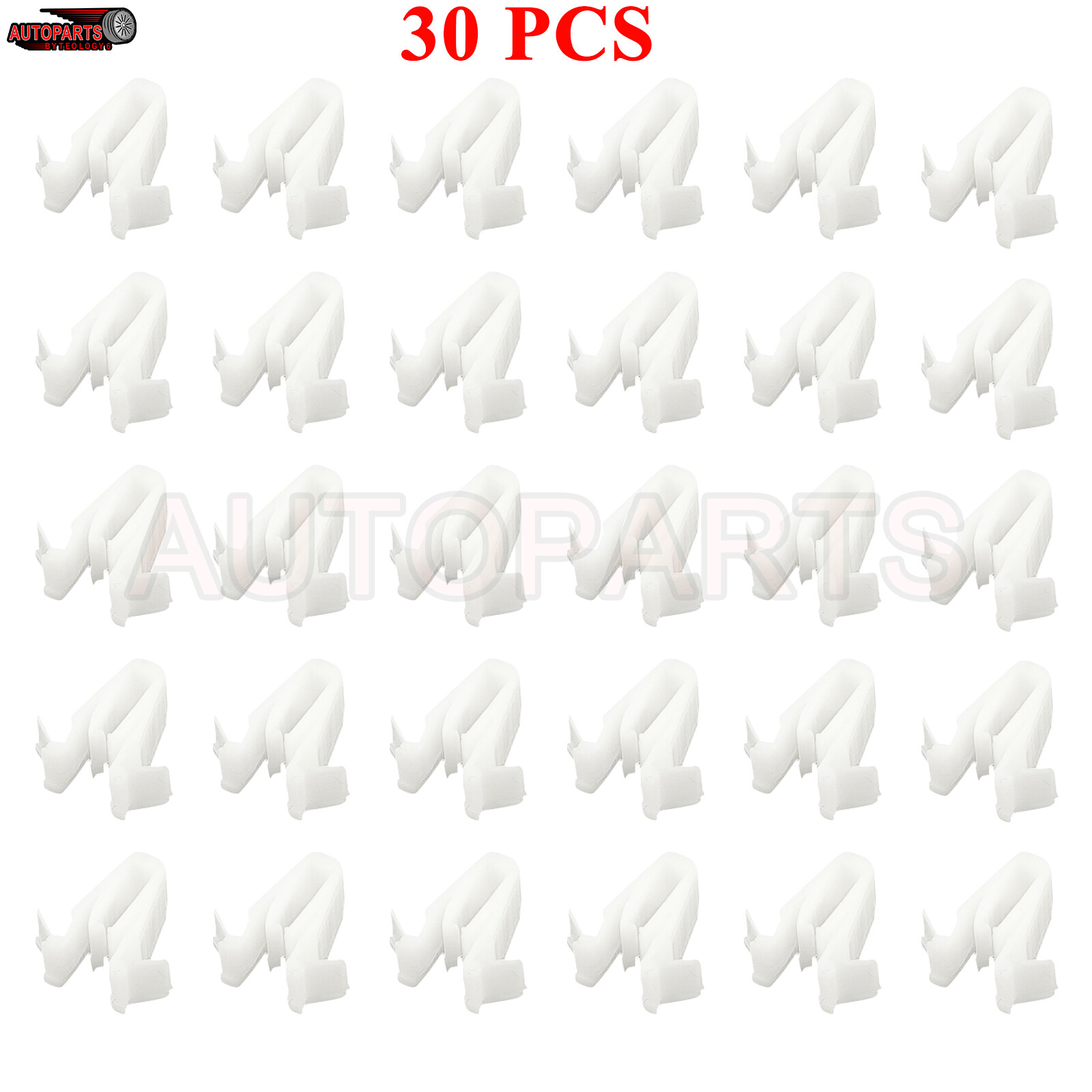 30X Rear Door and Front Body Pillar Moulding Clip for Toyota Lexus 90467 09204