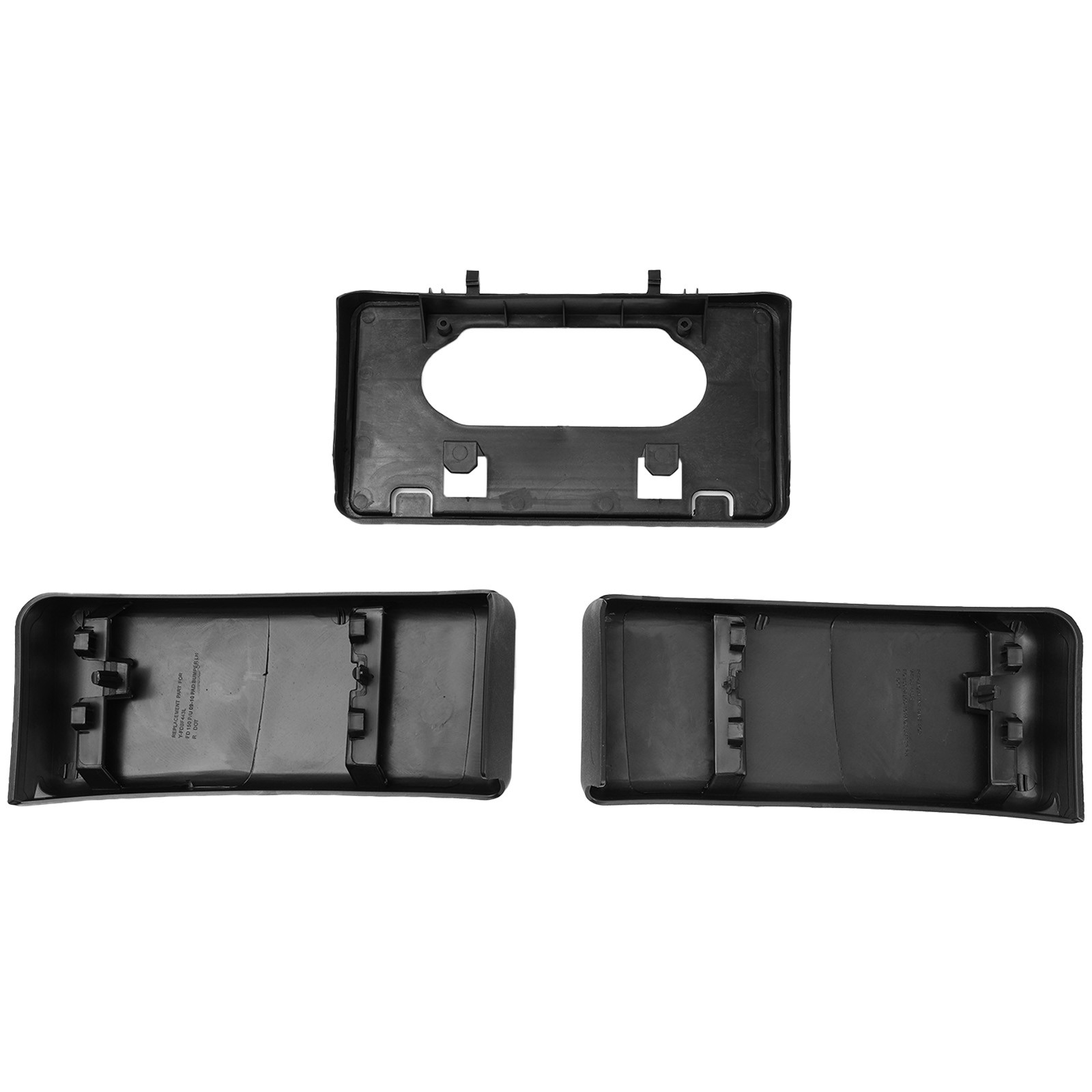 Fit For 2009-2014 Ford F150 Front Bumper Guards Pads & License Plate Bracket kit
